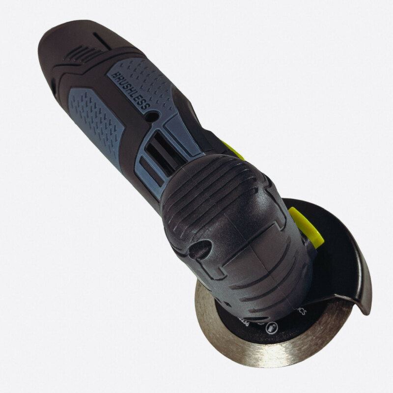 Аккумуляторная безщеточная угловая шлифовальная машина TITAN PAG0312B минирезак (2 х 2.0 Ач+ЗУ) - Зображення 1