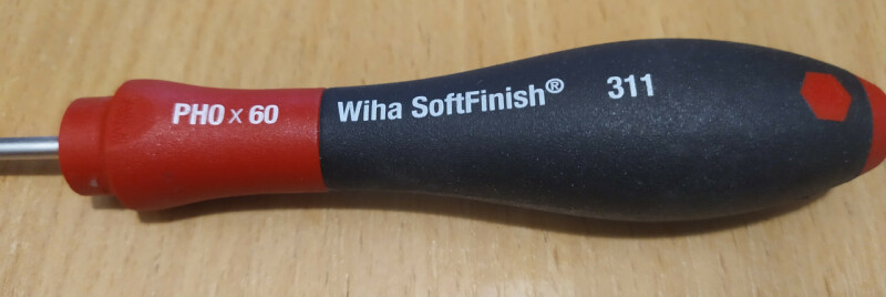 Отвертка крестовая Wiha-SoftFinish PZ1x80 - Зображення 1