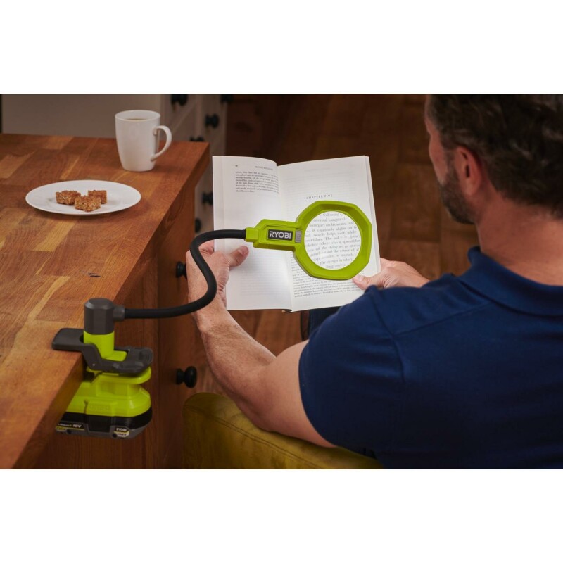 Аккумуляторный фонарь с увеличительной линзой RYOBI RML18-0 ONE+ - Зображення 6