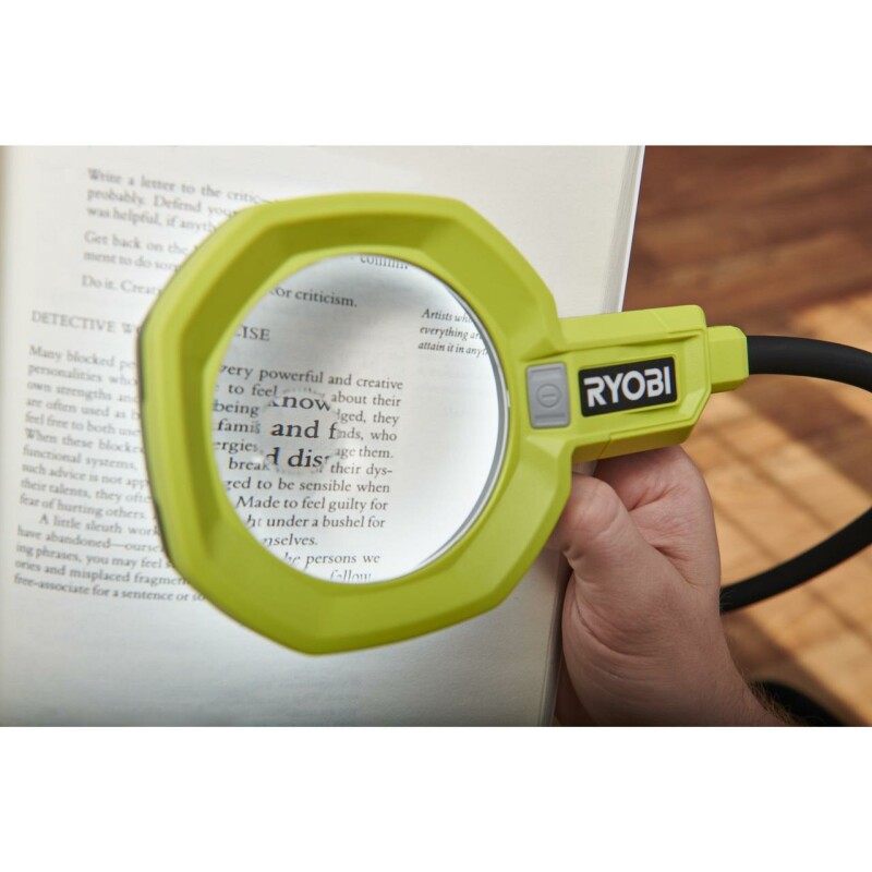 Аккумуляторный фонарь с увеличительной линзой RYOBI RML18-0 ONE+ - Зображення 8