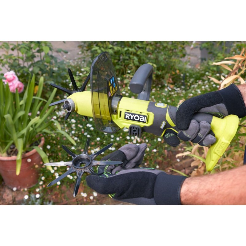 Аккумуляторный ручной культиватор RYOBI RY18HCA-0 ONE+ - Зображення 4