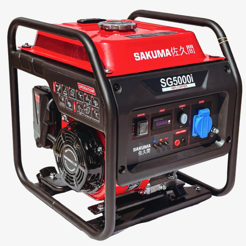 Инверторный бензиновый генератор SAKUMA SG5000i Номинальная мощность 3,5 кВт - Зображення 8