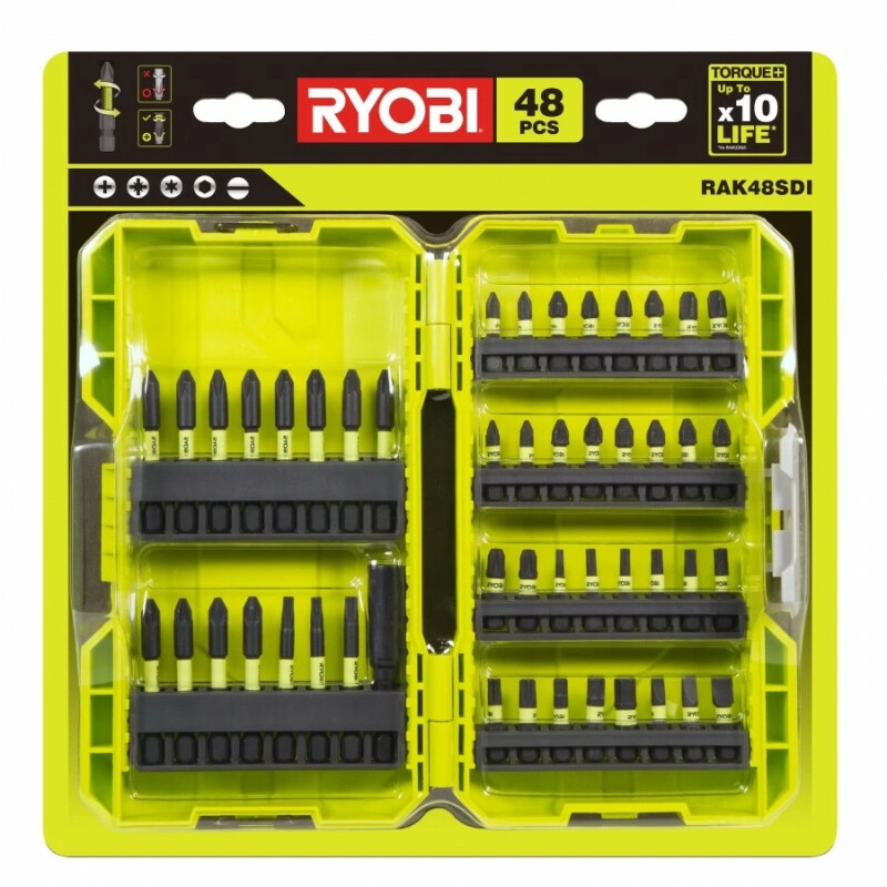 НАБОР БИТ ДЛЯ УДАРНОГО ШУРУПОВЕРТА IMPACT  RYOBI RAK48SDI - Зображення 5
