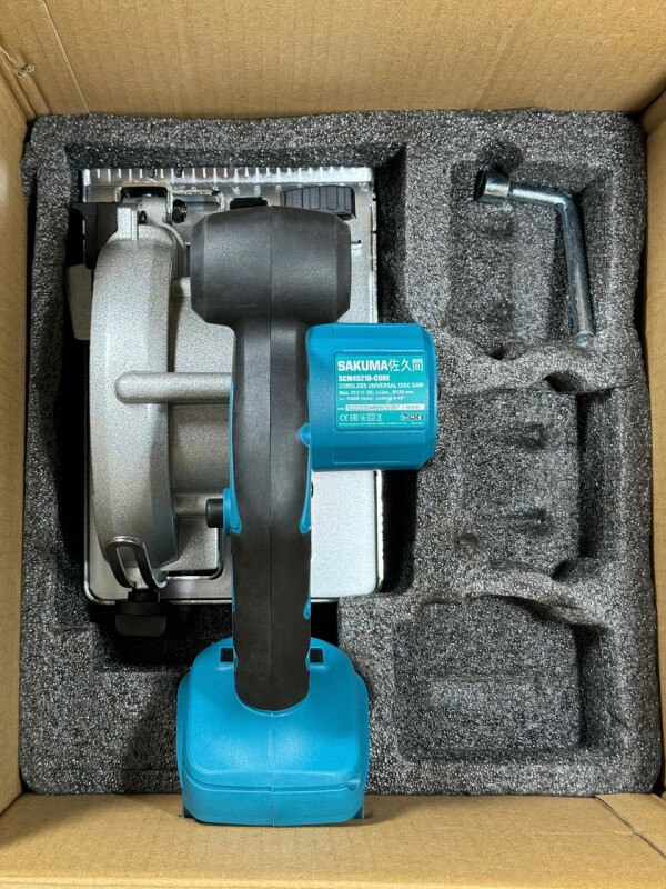 Аккумуляторная универсальная пила 125мм, SAKUMA SCM4521B-CORE BRUSHLESS - Зображення 3