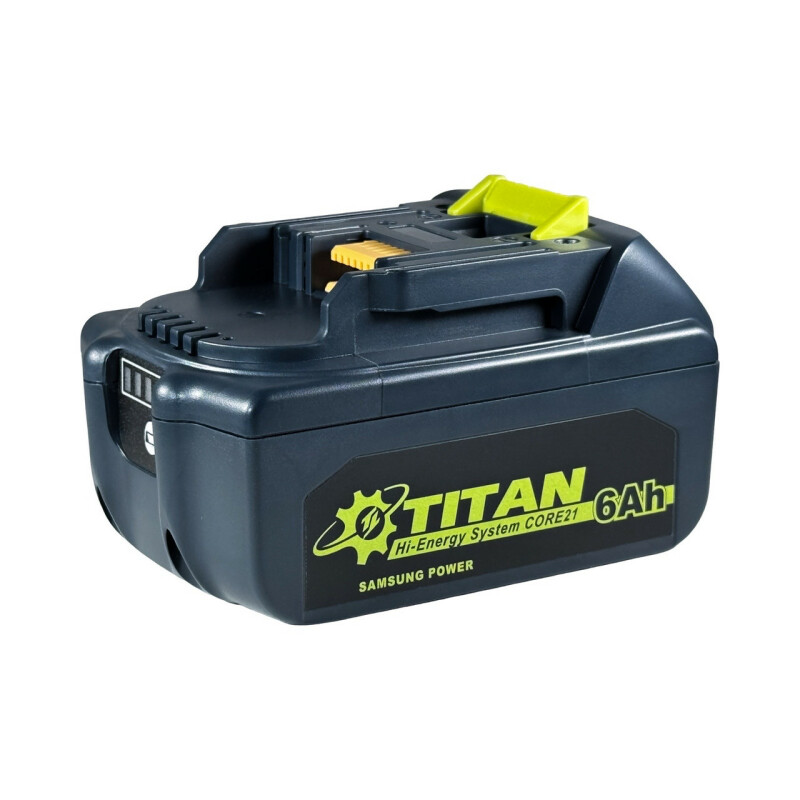 Аккумуляторная батарея TITAN PBL2160S-CORE 6ah высокотоковые елементы 21700 SAMSUNG (совместима с MAKITA LXT) - Зображення 1