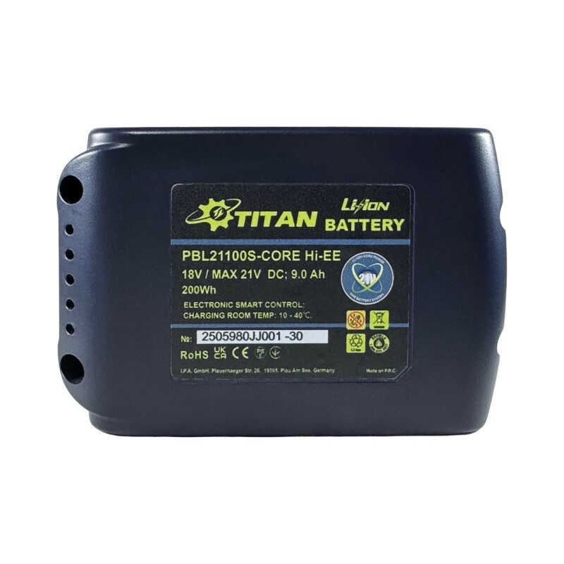 Аккумуляторная батарея PBL21100-CORE Hi-EE 21v 9.0 Ач высокотоковая (совместима с MAKITA LXT) - Зображення 2