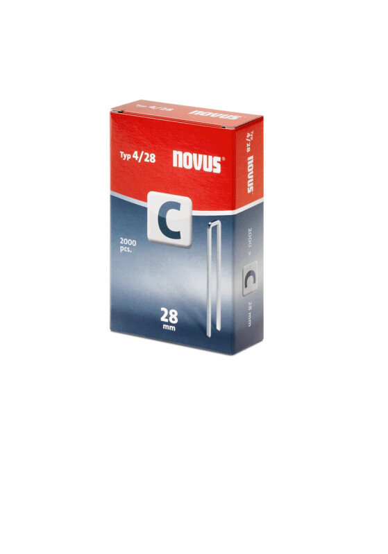 Novus C 4 Скобы 28 мм Упаковка 2000 шт - Зображення 1