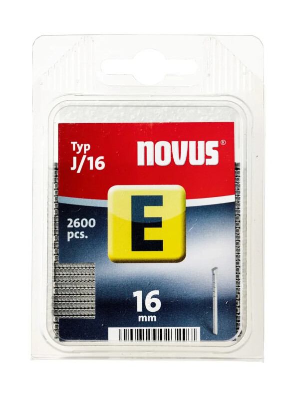 Гвозди для степлера NOVUS E тип J / 16мм 2600 шт - Зображення 1
