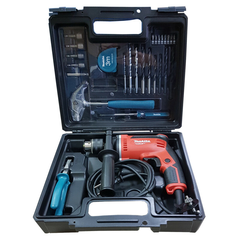 Дрель с ударом Makita M8103KX2 + аксессуары