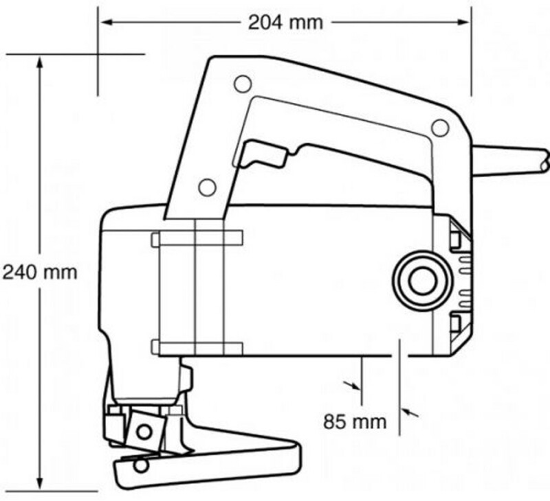 Листовые ножницы по металлу MAKITA JS3200 - Зображення 2