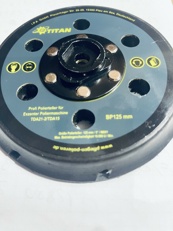 Подошва 125 Ø для TDA15 и TDA21-2 TITAN USBP125