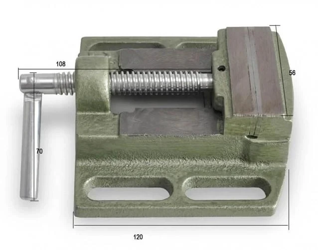 Тиски станочные чугунные 65х65 Beking BG-6200 - Зображення 1