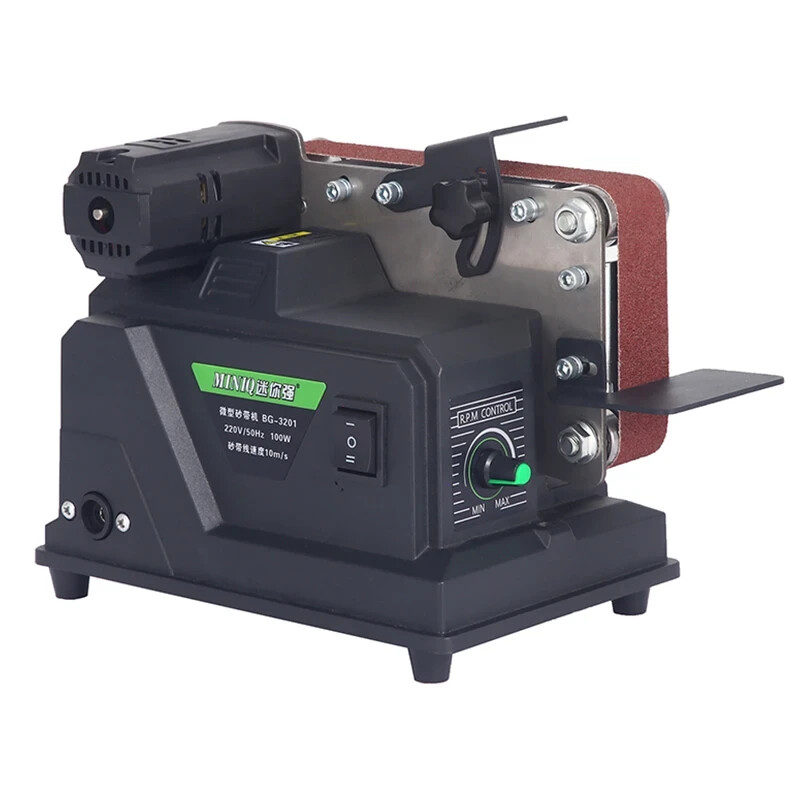Шлифовальный ленточный мини-станок (гриндер) BEKING BG-3201 (120w)