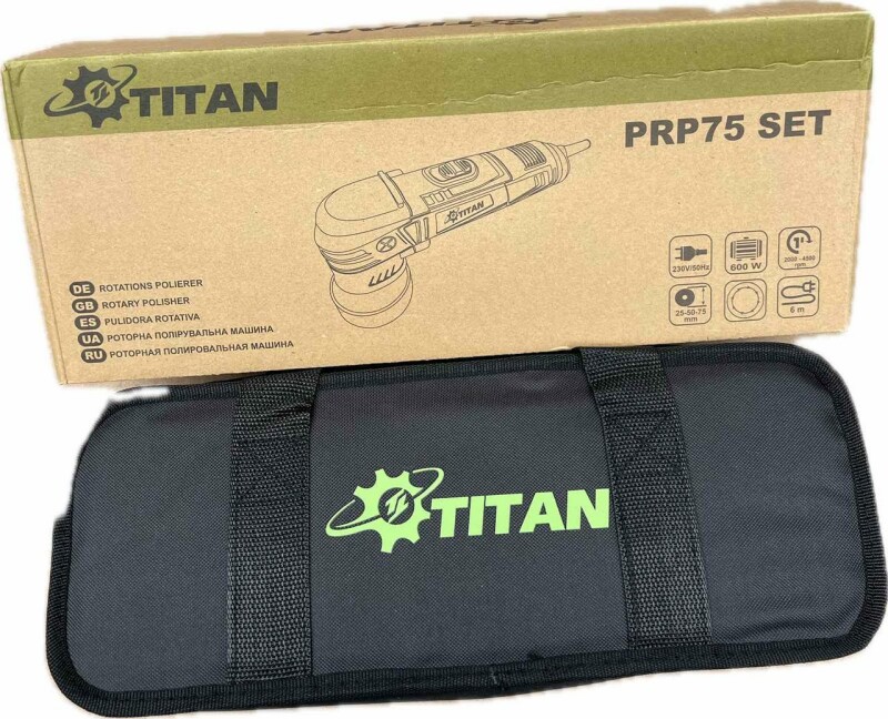 ЛЕГКАЯ РОТОРНАЯ ПОЛИРОВАЛЬНАЯ МАШИНА TITAN PRP 75 SET - Зображення 2