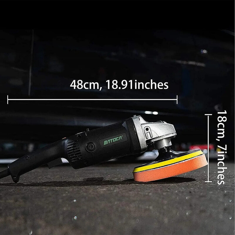 РОТОРНАЯ ПОЛИРОВАЛЬНАЯ МАШИНА BATOCA 1200W 180мм - Зображення 2