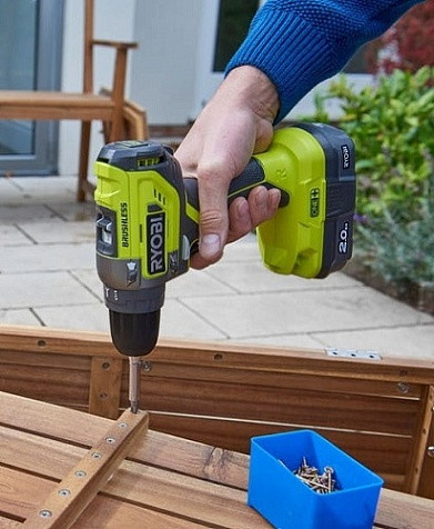 Шуруповерт аккумуляторный Ryobi R18DD3-215GA17 (2×RB18L15 (1.5 Ач), зарядное устройство) - Зображення 1