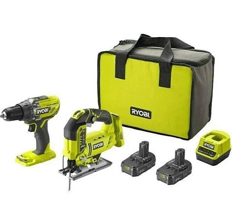 Набор аккумуляторного инструмента Ryobi ONE+ R18DDJS-220S