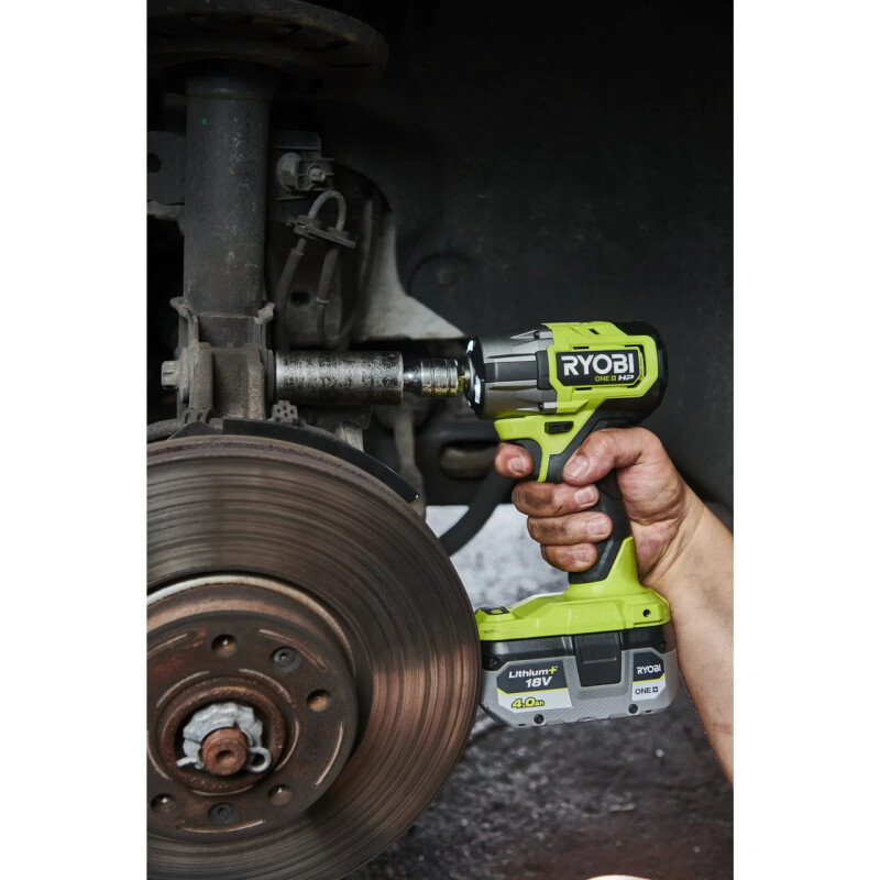 Бесщеточный аккумуляторный ударный гайковерт RYOBI RIW18C-0 1/2  450nm - Зображення 3