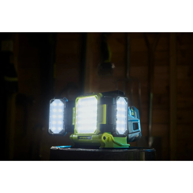 ГИБРИДНЫЙ ПАНЕЛЬНЫЙ СВЕТИЛЬНИК (18В И 220В) RYOBI RLPH18-0 - Зображення 1