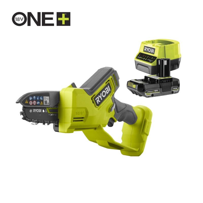 Аккумуляторная цепная пила 10см (1х2.0Ач) RYOBI RY18PSX10A-120