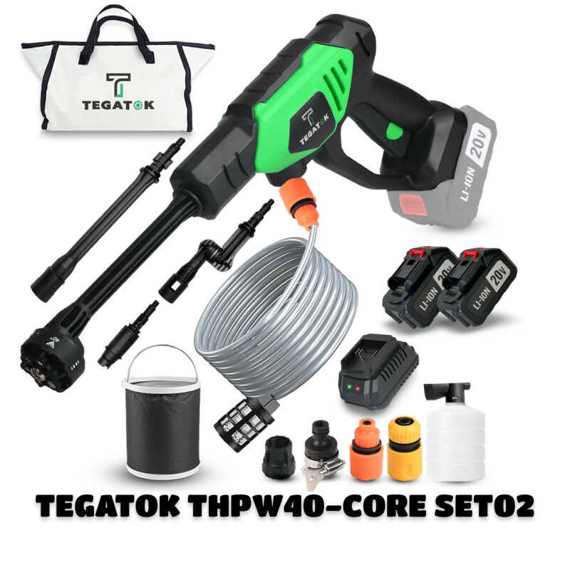 Аккумуляторная мойка высокого давления TEGATOK THPW40-CORE SET 02