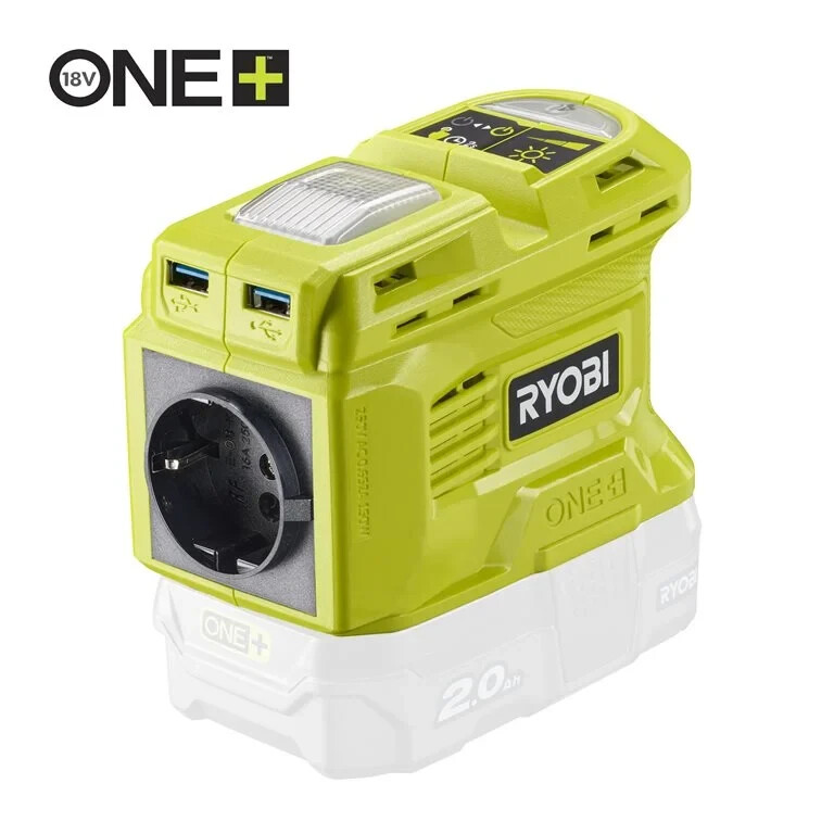 Беспроводной аккумуляторный инвертор RYOBI ONE+™ 18 В RY18BI150B-0