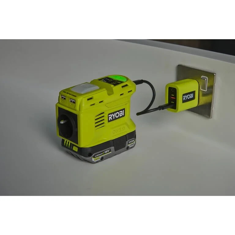 Беспроводной аккумуляторный инвертор RYOBI ONE+™ 18 В RY18BI150B-0 - Зображення 1
