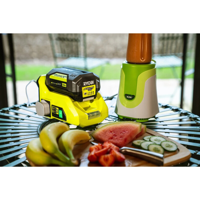 Инвертор напряжения аккумуляторный RYOBI RY36BI300A-0, MAX POWER 36В (без АКБ и ЗУ) - Зображення 3