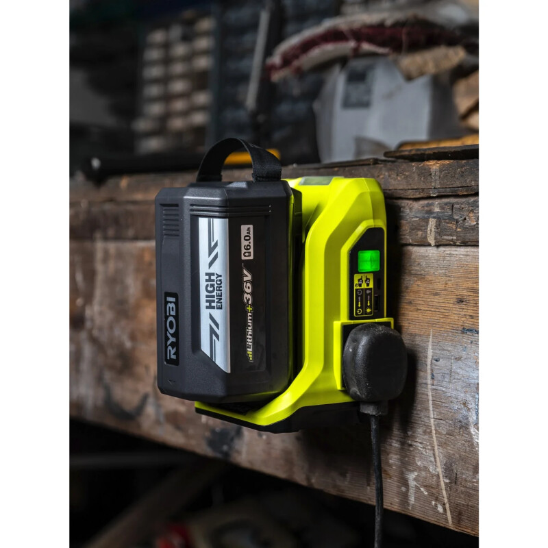 Инвертор напряжения аккумуляторный RYOBI RY36BI300A-0, MAX POWER 36В (без АКБ и ЗУ) - Зображення 4