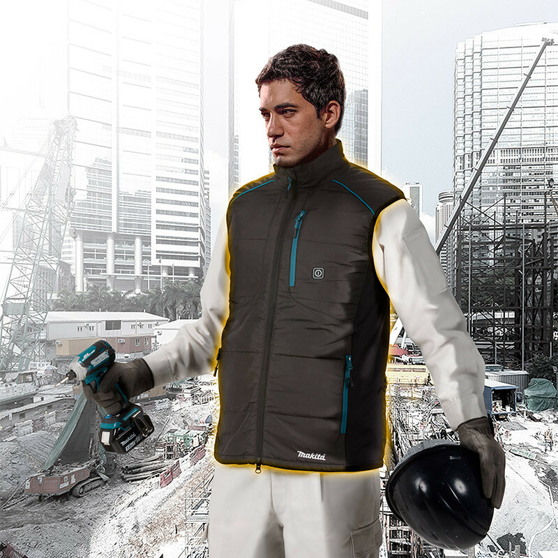 Аккумуляторный жилет с подогревом Makita CXT, 10,8 В (XL) CV102DZXL - Зображення 2