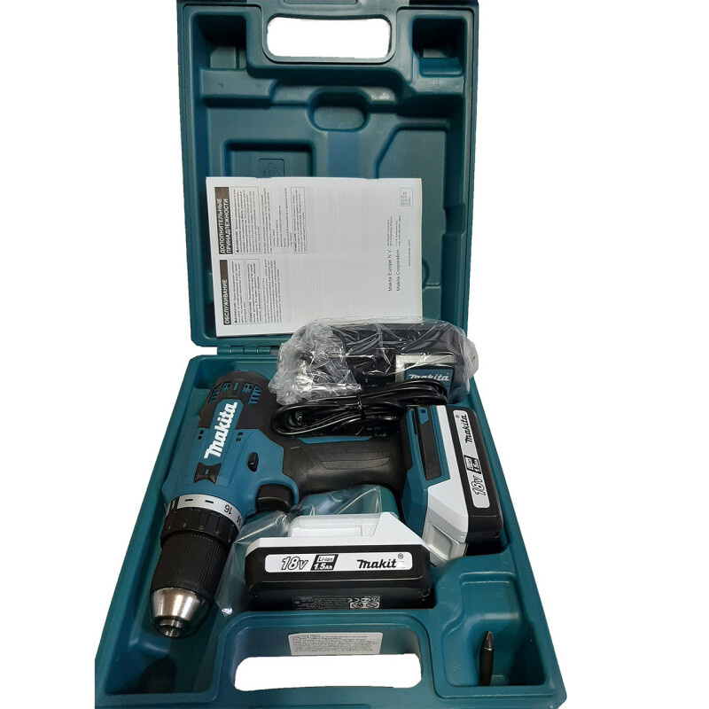 Аккумуляторная дрель-шуруповерт Makita DF488DWE G-Series - Зображення 4