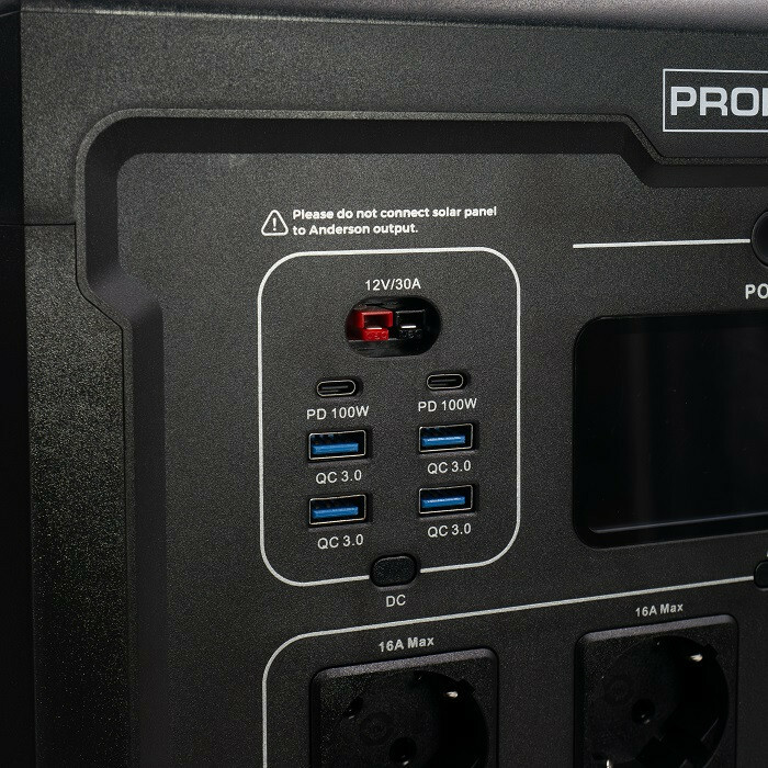 Портативная зарядная станция PROFI-TEC PPS2500 LiFePO₄ (2500 Вт, батарея 2048 Вт⋅ч) - Зображення 5