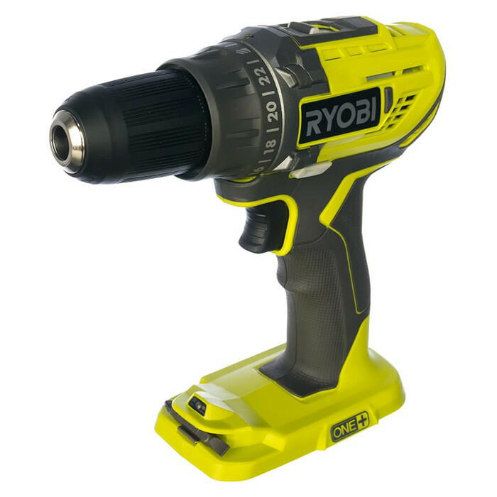 Аккумуляторная дрель-шуруповерт RYOBI R18DD3-220TAH ONE+ (2×2.0 Ач, зарядное устройство) - Зображення 1