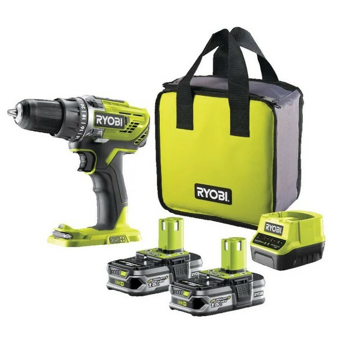Аккумуляторная дрель-шуруповерт RYOBI R18DD3-215S ONE+ - Зображення 3