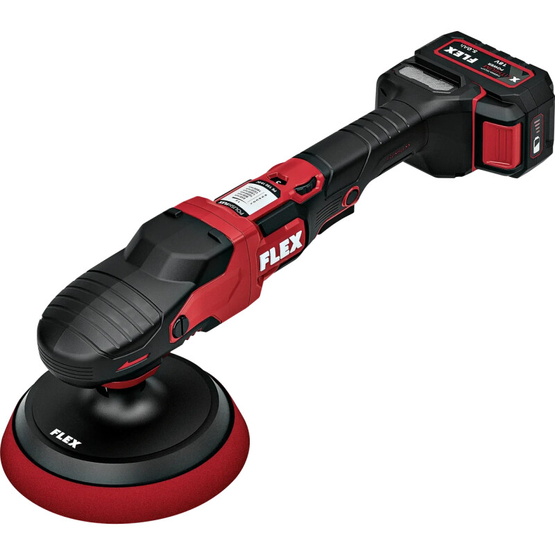 Аккумуляторная роторная полировальная машина FLEX 18 В PE 150 18-EC SET - Зображення 2
