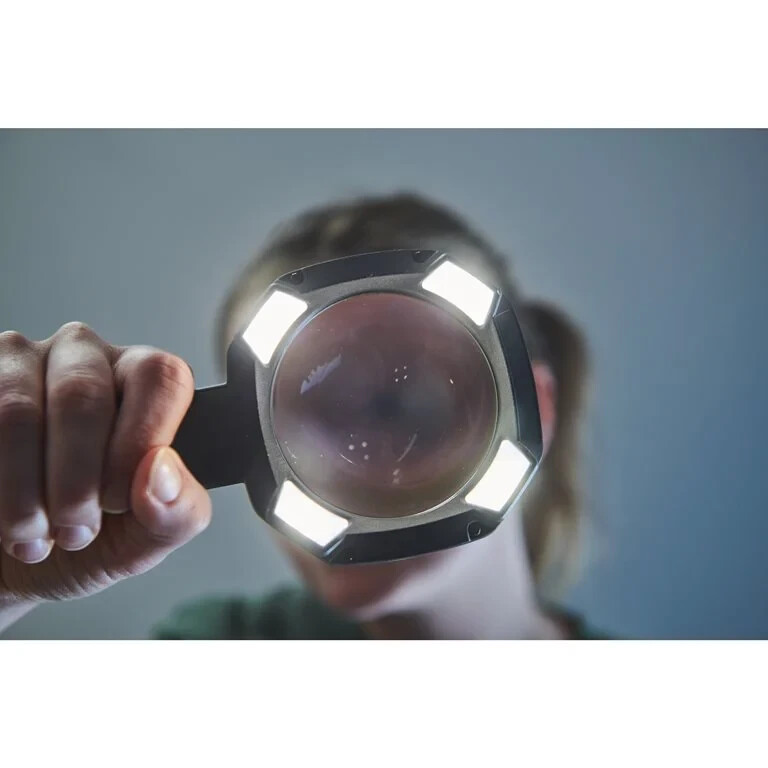 УВЕЛИЧИТЕЛЬНОЕ СТЕКЛО (лупа) С LED-ПОДСВЕТКОЙ RYOBI 4V USB Lithium - Зображення 4