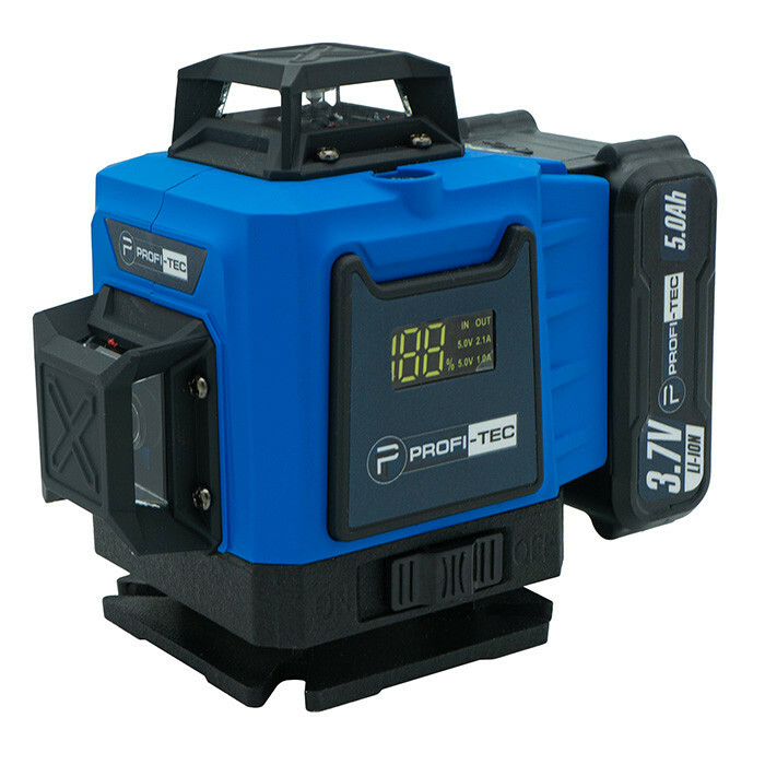 Лазерный нивелир PROFI-TEC PGL 4D 1630 (30 м, 16 линий, зеленый луч) - Зображення 1