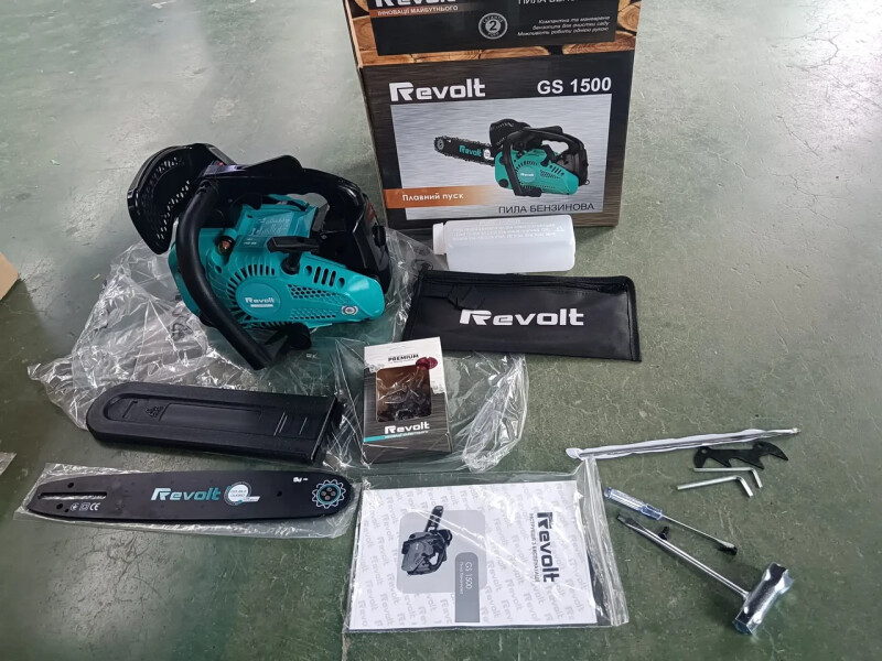 Пила цепная бензиновая Revolt GS1500 - Зображення 1