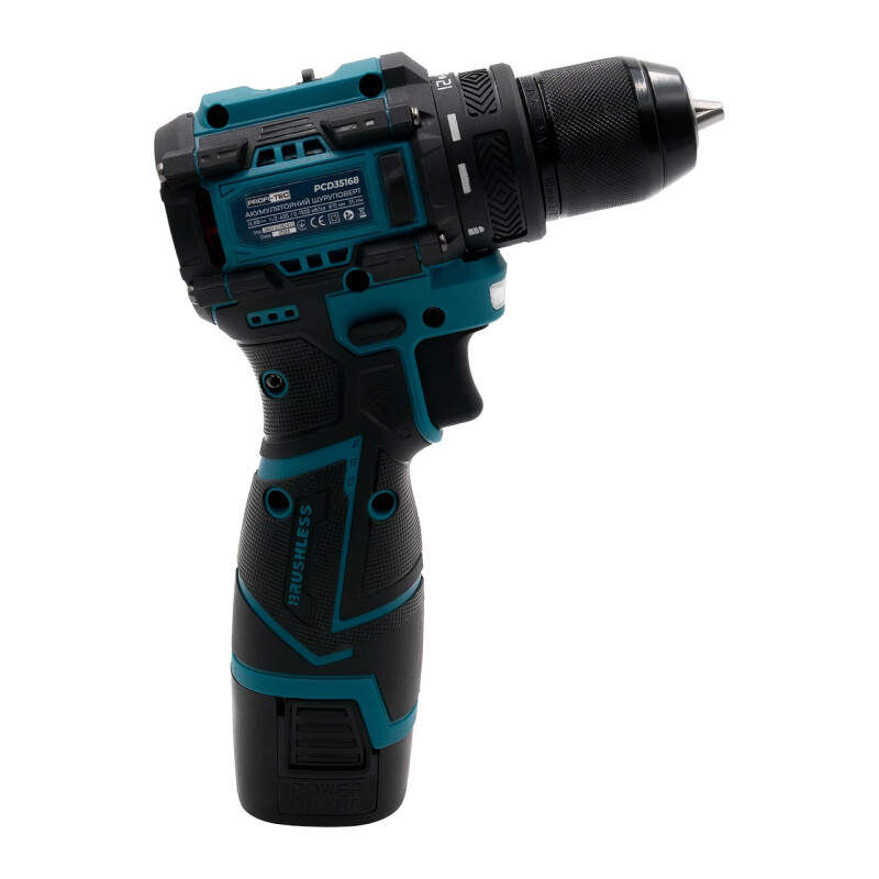 Аккумуляторный шуруповерт PROFI-TEC PCD35168BL (2×PT1620 (2.0 Ач), зарядное устройство) - Зображення 3