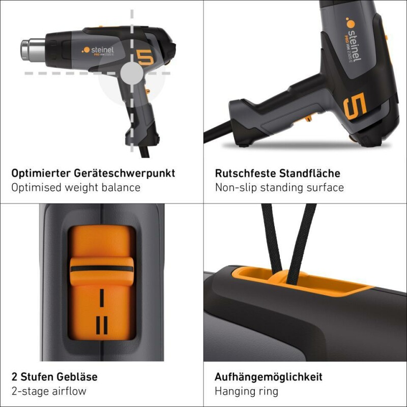 Технический фен STEINEL HM 2320 E PRO 2300 Вт регулировка температуры в диапазоне 80-650°C - Зображення 3