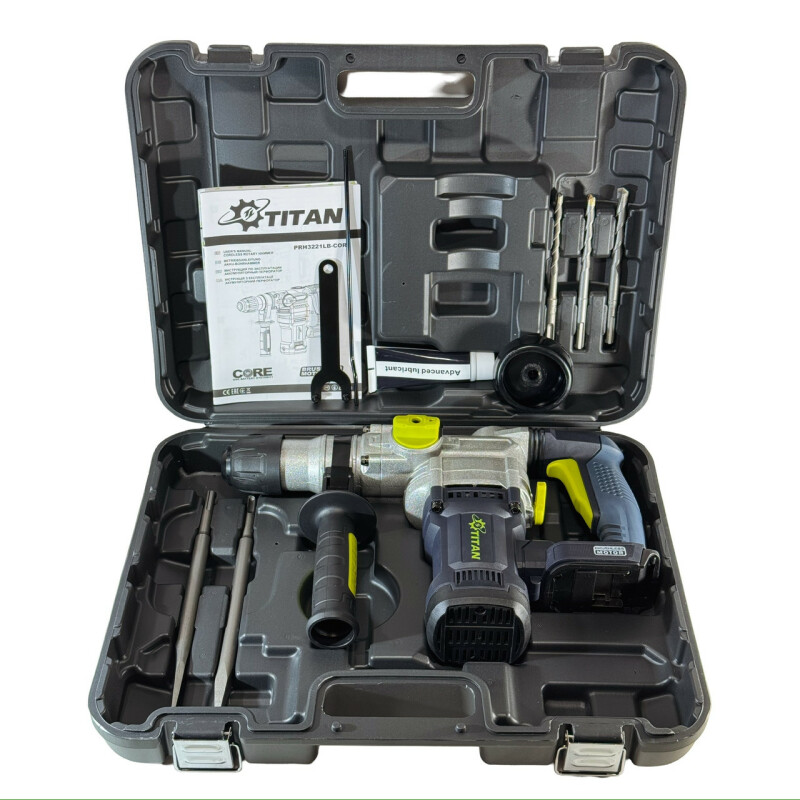 Аккумуляторный перфоратор TITAN CORE 21 PRH3221LB-CORE Brushless - Зображення 6