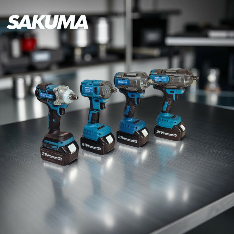 Гайковерт ударний акумуляторний SAKUMA BLUE. CIW6021B-CORE 21В, 600Нм, 1/2 без акб и зу - Зображення 2