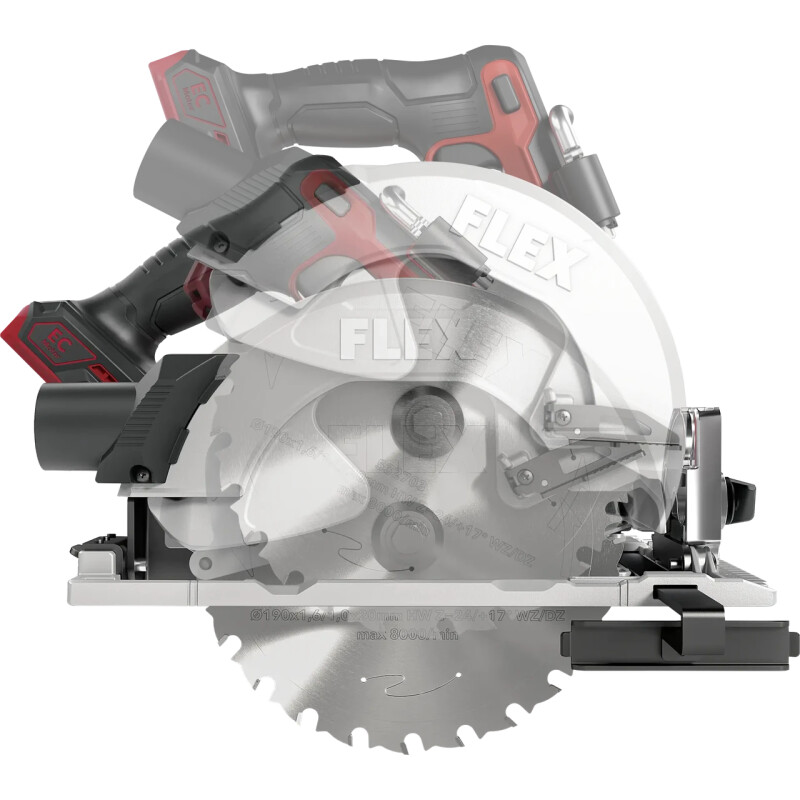 Аккумуляторная безщеточная дисковая пила FLEX CS 68 18-EC C - Зображення 7