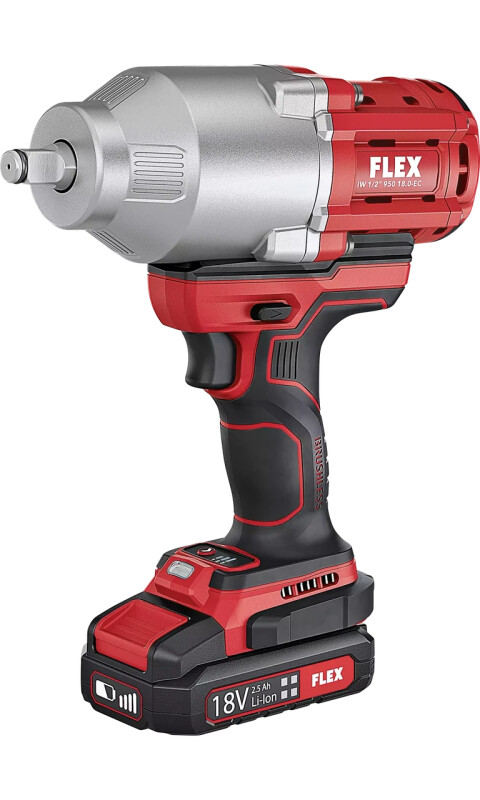 Аккумуляторный ударный гайковерт FLEX IW 1/2" 950nm 18.0-EC C - Зображення 3