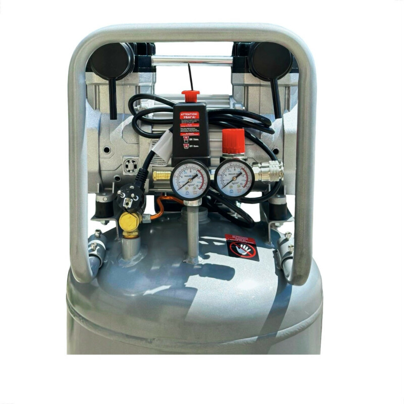 Поршневой безмаслянный воздушный компрессор 100 л Dolphin SZW2400AF0100V  2400Вт 530л/м - Зображення 6