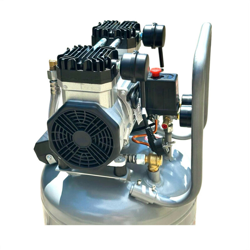 Поршневой безмаслянный воздушный компрессор 100 л Dolphin SZW2400AF0100V  2400Вт 530л/м - Зображення 7