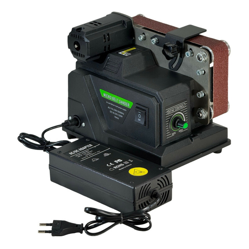 Шлифовальный ленточный мини-станок (гриндер) BEKING BG-3202 (180w) - Зображення 5