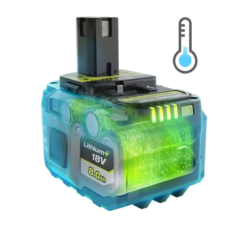 Аккумулятор Ryobi ONE+ RB1880T High Energy Lithium+ 18В 8А·ч - Зображення 2