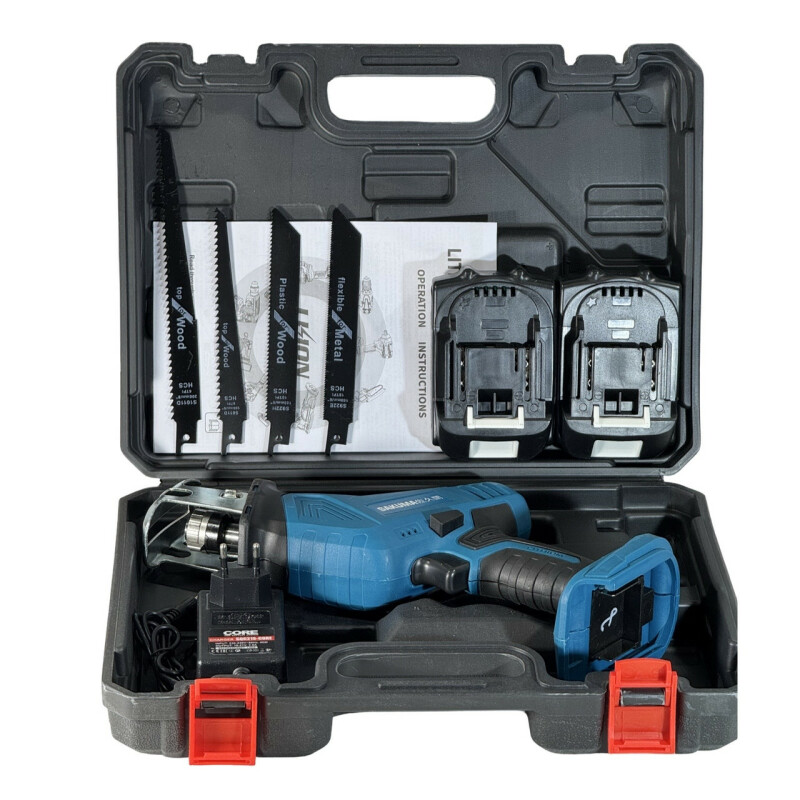 Аккумуляторная сабельная пила  SAKUMA BLUE CRS6021-CORE SET - Зображення 1