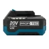 Аккумуляторная батарея PROFI-TEC PT2040VX POWERLine (20 В / 4.0 Ач, высокотоковая, с индикатором) - Зображення 1
